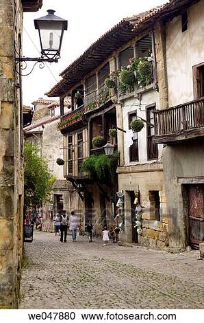 Santillana del Mar. Cantabria. Spain View Large Photo Image Stock Image - Santillana del Mar. Cantabria. Spain. Fotosearch