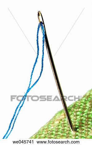 Sewing needle threaded View Large Photo Image Stock Image - Sewing needle threaded. Fotosearch
