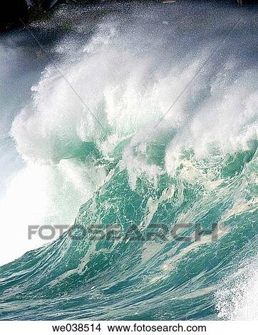 Shorebreak waves, Waimea, Oahua, Hawaii, USA View Large Photo Image Picture - Shorebreak waves, Waimea, Oahua, Hawaii, USA. Fotosearch