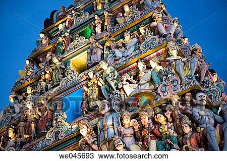 Sri Mariamman Hindu Temple in Singapore View Large Photo Image Stock Image - Sri Mariamman Hindu Temple in Singapore. Fotosearch