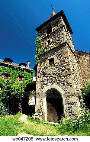 St. Peter's church, Anciles. Huesca province, Arag? n, Spain. View Large Photo Image Stock Photo - St. Peter's church, Anciles. Huesca province, Arag? n, Spain.. Fotosearch