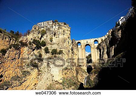 Tajo. Ronda. Andalucia. Spain. View Large Photo Image Stock Photograph - Tajo. Ronda. Andalucia. Spain.. Fotosearch