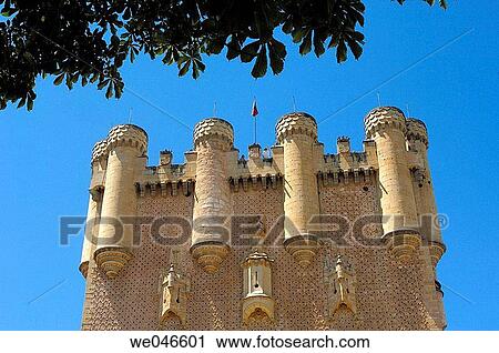 Tower of Juan II in the Alcazar fortress, Segovia. Castilla-Le? n, Spain View Large Photo Image Stock Image - Tower of Juan II in the Alcazar fortress, Segovia. Castilla-Le? n, Spain. Fotosearch