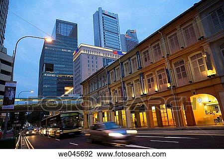 Traffic in Singapore with buildings in background View Large Photo Image Stock Image - Traffic in Singapore with buildings in background. Fotosearch