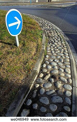 Traffic sign in industrial park. Carcassone. France. View Large Photo Image Stock Photo - Traffic sign in industrial park. Carcassone. France.. Fotosearch