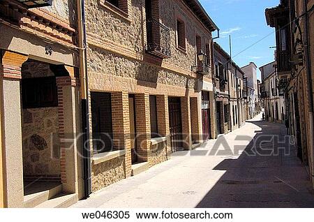 Typical street. Oropesa. Toledo province. Castilla-La Mancha. Spain View Large Photo Image Stock Photography - Typical street. Oropesa. Toledo province. Castilla-La Mancha. Spain. Fotosearch