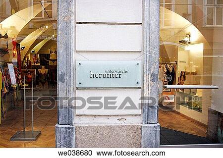 Window of a shop specialised in underwear, Graz, Styria, Austria, Europe. View Large Photo Image Stock Image - Window of a shop specialised in underwear, Graz, Styria, Austria, Europe.. Fotosearch