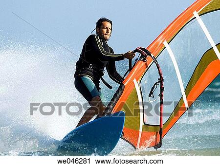 Windsurfing View Large Photo Image Stock Image - Windsurfing. Fotosearch