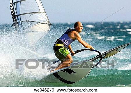 Windsurfing View Large Photo Image Stock Photo - Windsurfing. Fotosearch