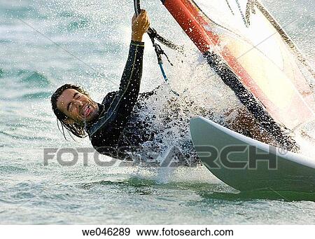 Windsurfing View Large Photo Image Stock Photo - Windsurfing. Fotosearch
