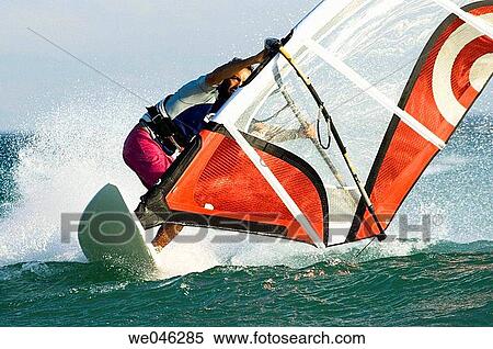 Windsurfing View Large Photo Image Stock Photography - Windsurfing. Fotosearch