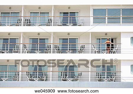 Woman sunbathing on cruise ship board View Large Photo Image Stock Photo - Woman sunbathing on cruise ship board. Fotosearch