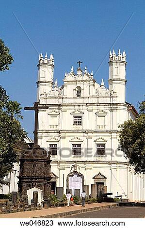 16th century Church of Saint-Francis of Assisi. Old Goa. India. View Large Photo Image Stock Image - 16th century Church of Saint-Francis of Assisi. Old Goa. India.. Fotosearch