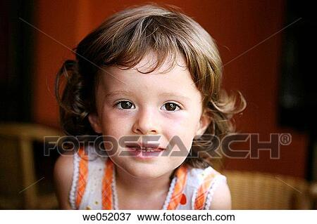 3 years old girl. View Large Photo Image Stock Photo - 3 years old girl.. Fotosearch