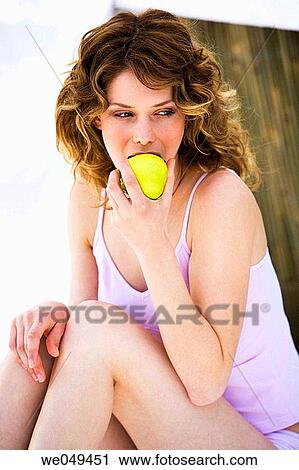 30's, biting, bite, apple, 20's View Large Photo Image Stock Image - 30's, biting, bite, apple, 20's. Fotosearch