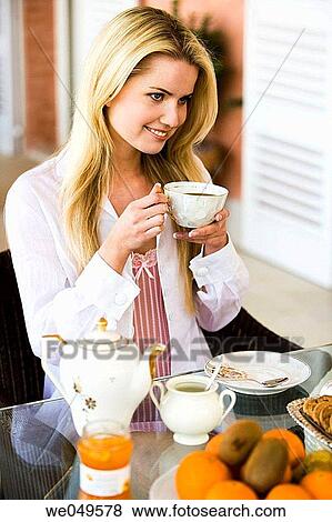 30's, breakfast, blond, at-home, 20's View Large Photo Image Stock Photo - 30's, breakfast, blond, at-home, 20's. Fotosearch