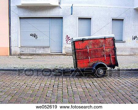 Stock Photo - abandonment, city, cart, aged, abandoned. Fotosearch