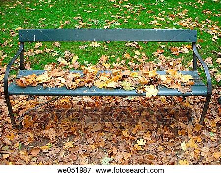 absent, bench, autumn, ageing, absence View Large Photo Image Stock Photo - absent, bench, autumn, ageing, absence. Fotosearch