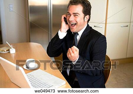 achievement, businessman, business, at-home, 30's View Large Photo Image Stock Image - achievement, businessman, business, at-home, 30's. Fotosearch
