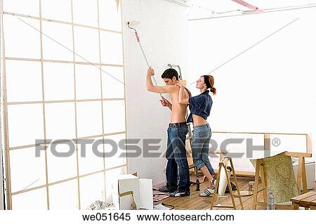 Stock Photography - activity, caressing, caress, at-home, 20. Fotosearch
