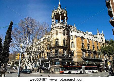 Adolf Ruiz i Casamitjana, Avenida, Art-Nouveau, architecture, 20th century View Large Photo Image Stock Photo - Adolf Ruiz i Casamitjana, Avenida, Art-Nouveau, architecture, 20th century. Fotosearch