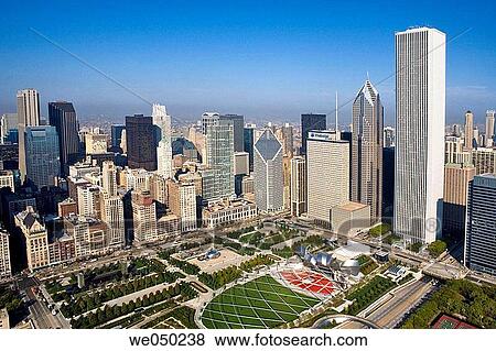 Aerial view of Chicago. Illinois. USA. View Large Photo Image Stock Photo - Aerial view of Chicago. Illinois. USA.. Fotosearch