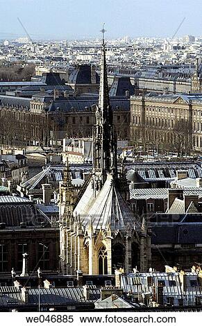 Aerial view of the Sainte-Chapelle. Paris. France View Large Photo Image Stock Photography - Aerial view of the Sainte-Chapelle. Paris. France. Fotosearch