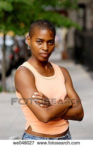 African-American, arms folded, Arms crossed, angry, 30's View Large Photo Image Stock Photo - African-American, arms folded, Arms crossed, angry, 30's. Fotosearch