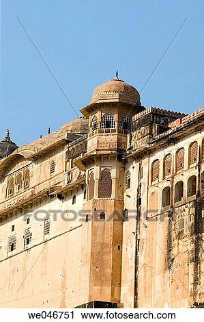 Stock Image - Amber fort. Jaipur. Rajasthan. India. Fotosearch