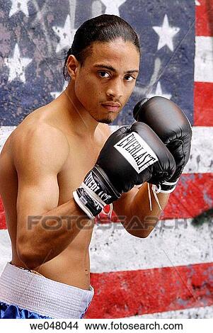 American flag, boxing, boxer, Americana, 20's View Large Photo Image Picture - American flag, boxing, boxer, Americana, 20's. Fotosearch
