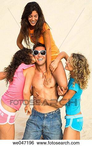 amusement, beach, amusing, 20's View Large Photo Image Stock Photograph - amusement, beach, amusing, 20's. Fotosearch