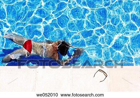 Stock Image - anonymous, border, bathing, bathe, activity. Fotosearch