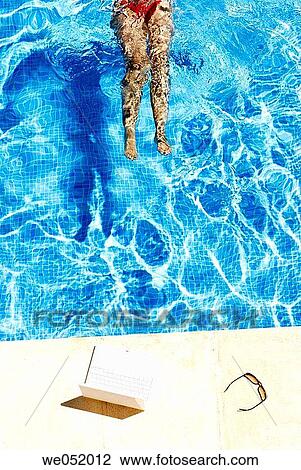 Stock Image - anonymous, border, bathing, bathe, activity. Fotosearch