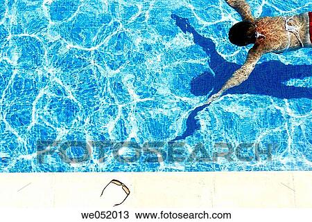 Stock Image - anonymous, border, bathing, bathe, activity. Fotosearch