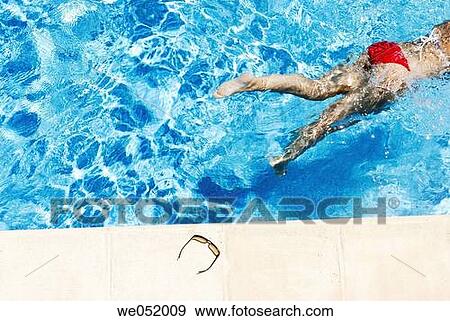 Stock Photo - anonymous, border, bathing, bathe, activity. Fotosearch