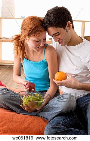 Stock Photograph - apple, bowl, at-home, 20's. Fotosearch