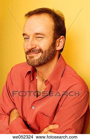 arms folded, black hair, beard, baby boomer, Arms crossed View Large Photo Image Picture - arms folded, black hair, beard, baby boomer, Arms crossed. Fotosearch