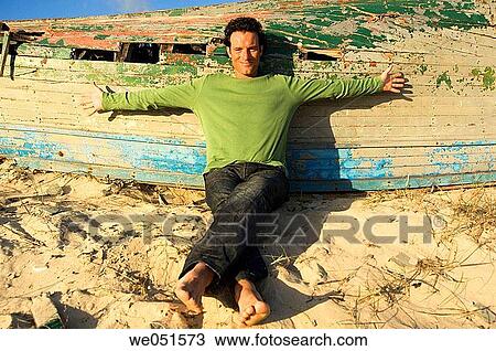 Arms open, beach, barefoot, aged View Large Photo Image Stock Image - Arms open, beach, barefoot, aged. Fotosearch