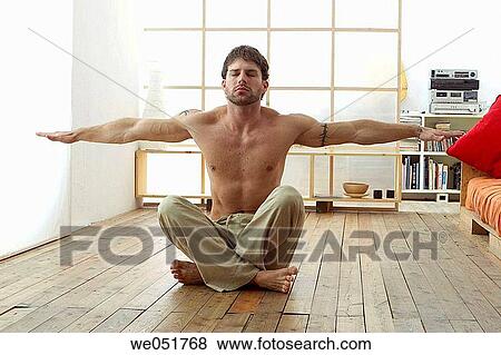 at-home, barefoot, balance, Arms open View Large Photo Image Stock Photo - at-home, barefoot, balance, Arms open. Fotosearch