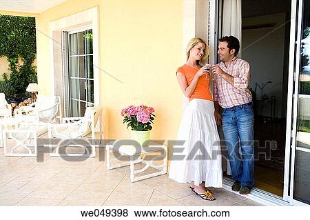 Stock Photo - at-home, bonding, bond, 30's. Fotosearch