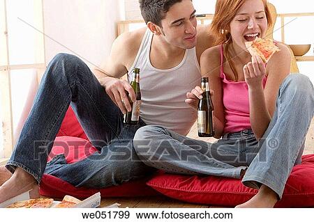 Stock Photo - at-home, bottle, beer, 20's. Fotosearch