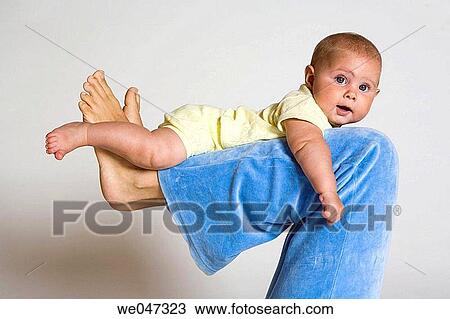 baby, barefoot, amusing View Large Photo Image Stock Image - baby, barefoot, amusing. Fotosearch