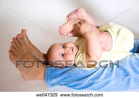 baby, barefoot, amusing View Large Photo Image Stock Photo - baby, barefoot, amusing. Fotosearch