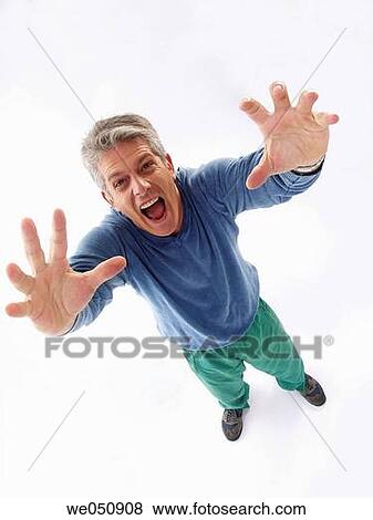 Stock Photo - baby boomer, bursting, burst, anger. Fotosearch