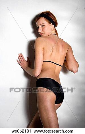 back view, blue eyes, carnality View Large Photo Image Stock Image - back view, blue eyes, carnality. Fotosearch