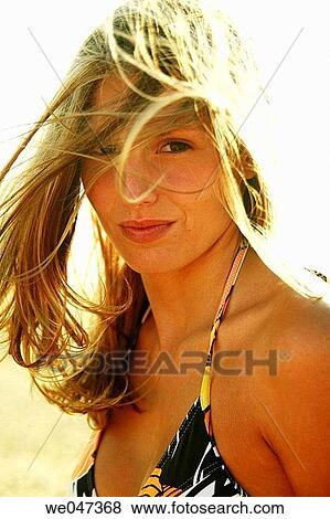 backlight, beach, blond View Large Photo Image Stock Photo - backlight, beach, blond. Fotosearch