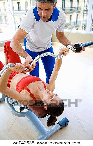 barbell, coach, aid View Large Photo Image Stock Photo - barbell, coach, aid. Fotosearch