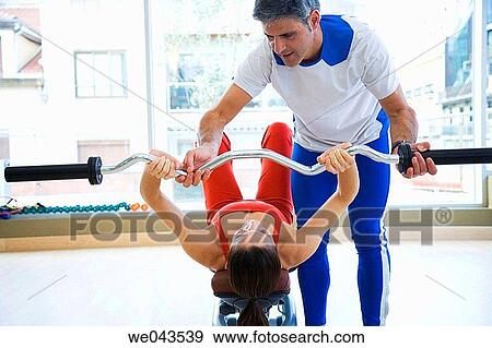 barbell, coach, aid View Large Photo Image Stock Photo - barbell, coach, aid. Fotosearch