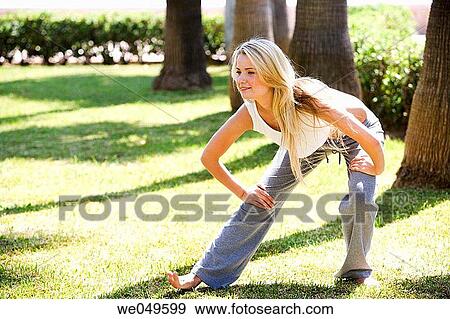 barefoot, blond, contemporary View Large Photo Image Stock Photo - barefoot, blond, contemporary. Fotosearch