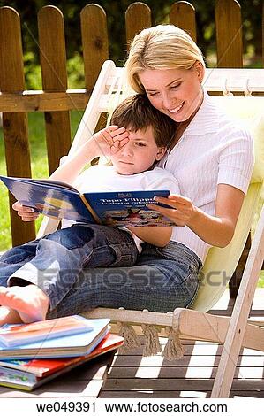 Stock Image - barefoot, boy, calm, child. Fotosearch